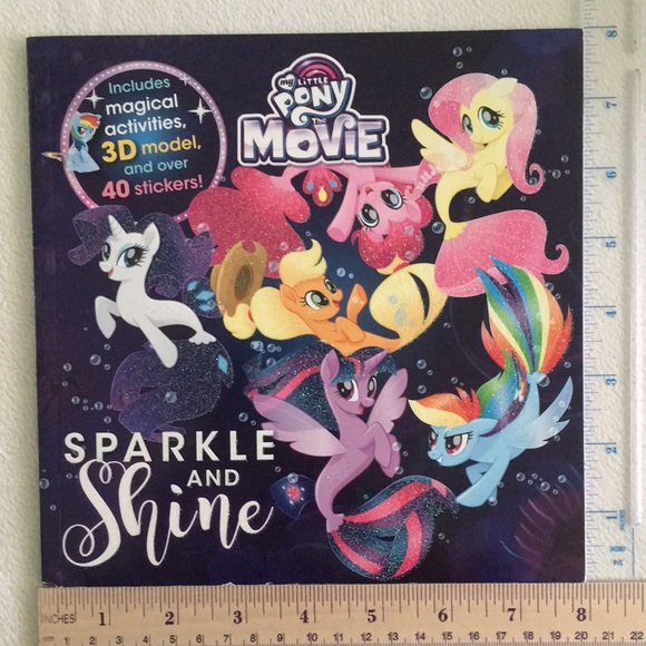 New 2017 My Little Pony the Movie “Sparkle and Shine” Activity Book - Picture 13 of 13